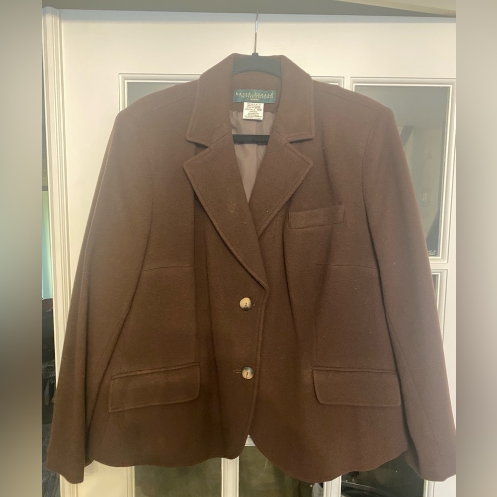 Harve Benard Wool Blazer - Brown